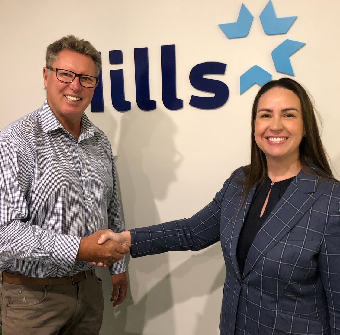 Shire President Michael White and incoming CEO Karen Callaghan