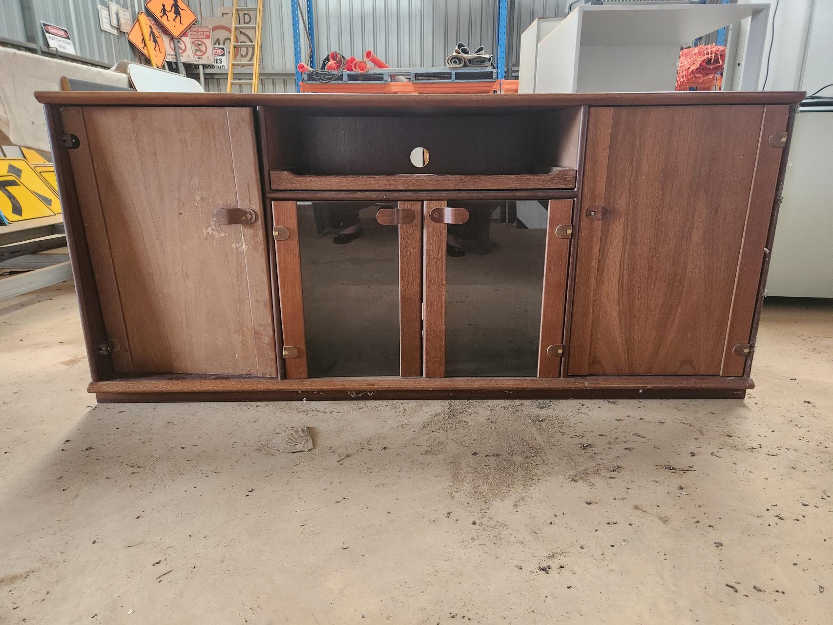 Wooden TV cabinet