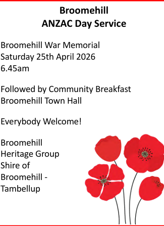 Broomehill ANZAC Day Service