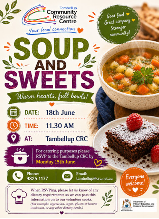 Soup and Sweets