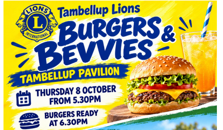 Tambellup Lions Burgers and Bevvies