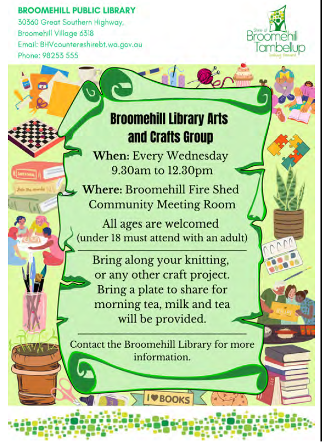 Broomehill Library Arts and Crafts Group